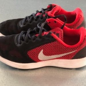 Black and red Nike JX Sneakers, size 8.